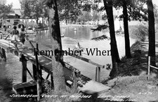 Bledsoes Beach Angola Indiana Lake James Bridge Postcard picture