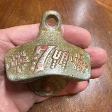 Vintage 7 UP Bottle Opener Starr X Cooler “You Like It It Likes You” 7up Soda  picture