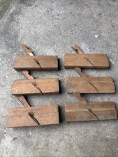 Lot of 6 Vintage Wood Molding Plane Tool JW Farr Co. N York WSJ No. 370 372 picture