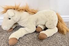 Vintage Chosun International Horse Plush Beige Brown 17