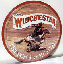 Winchester Express Round FULLY EMBOSSED Sign wall decor 11.75 