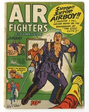 Air Fighters Comics V2 #4 Hillman 1944 Airboy Black Angel WWII Cover picture
