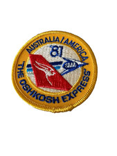 Vintage 1981 Qantas SAAA Oshkosh Express Patch Australia America 81 Aviation EAA picture