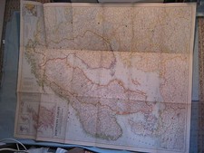 VINTAGE NORTHERN EUROPE HUGE WALL MAP National Geographic August 1954 picture