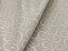 Studio Four NYC Playful Botanical Linen Print Fabric- Vence Linen Chalk 2.75 yds picture