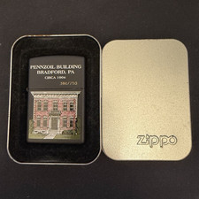 Zippo Lighter Pennzoil Building Bradford PA Circa 1904 Limited Edition 386/750 picture