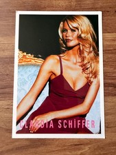 Claudia Schiffer Vintage Turkish Collectible Postcard Rare 1990s Supermodel picture