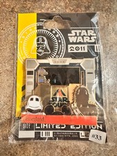 2011 Disneyland Star Tours Limited Edition pin with REAL FILM CELL picture