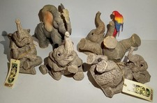 Lot of 5 The Herd & Tuskers Elephant Collection Figurine Martha Carey Henry + picture