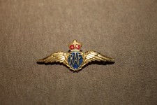 Original WW2 Royal British Air Force Metal Pin Back 