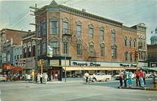 1950s Huntington Indiana Jefferson Market Street occupation Postcard 26-5634 picture
