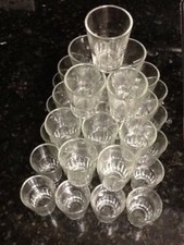 3 Dozen Shot Glasses Glass Barware Shots Drink Whiskey Vodka Fire Water 2 oz  picture