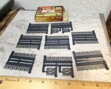 HO Gauge Scale model train Plastic Ornate Fence Vollmer Gitterzaun 5133, 8 piece picture