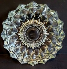 Vtg Clear Cut Glass 4 Slot Ashtray Made in France picture