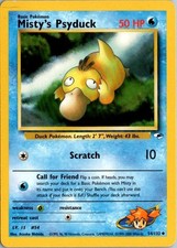 2000 Pokemon Gym Heros Misty's Psyduck 054/132 Uncommon WOTC picture