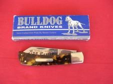 BULLDOG BRAND 1 BLADE KING COTTON SAMPLER CELLULOID HANDLES KNIFE picture