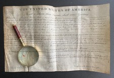 President James Monroe–Signed 1824 Missouri Land Patent — Early Federal Grant picture