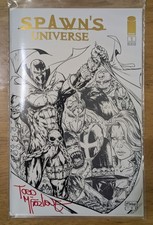 Spawn’s Universe #1 - Todd MCFARLANE Exclusive GOLD FOIL Variant - SIGNED B/W picture