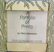 Vtg Nikki Schumann Poster Print Portfolio 1986 20 Prints Folk Art 14
