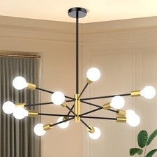 Sputnik Chandelier 12-Light, Mid Century Modern Height Adjustable Ceiling Light picture