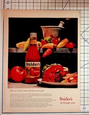 1929 Snider's Chili Pepper Catsup Vintage Magazine Print Ad Fullerton CA Food picture