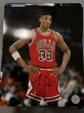 Lot Of 7 Signed Photos JordaPippin,Jabar,Johnson, Prince, Cobain, Shaq, Kobe COA picture