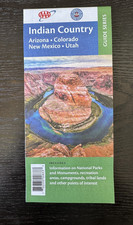 AAA Road Map-The Map of the Indian Country- Arizona, Colorado, New Mexico, Utah picture
