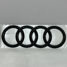 Front/Rear Adhesive 4Ring Emblem for Audi A3 A4 A5 A6 S3 S4 S5 TT R8 192mmx66mm picture