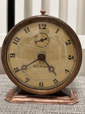 Rare Vintage 1930's Ingraham SCRAM Alarm Clock * Copper * Fully Functional  picture