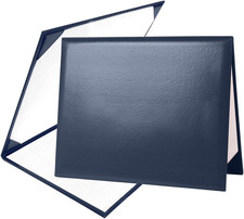 Diploma Cover 8.5” x11” Diploma Holder of Graduation Leatherette Padded Certific picture