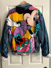 90's Vintage Too Cute Guetta Bros Walt Disney Co Minnie Mouse Denim Terry Jacket picture