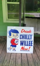 Drink Chilly Willee Porcelain Sign picture