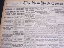 1936 AUGUST 25 NEW YORK TIMES - HITLER INCREASES ARMY BY 200,000 - NT 6876 picture