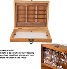 Miniature Book Boxes Display Case Anxiety Relief Books Shaking Bookshelf Toy picture