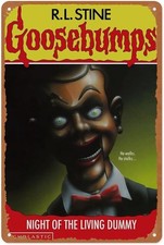 Goosebumps Night of The Living Dummy Tin Metal Signs Home Décor 8x12  picture