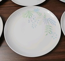Set of 8 Vintage Brookpark Melmac Blue Bells Dinner Plates picture