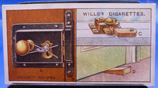 1927 W.D. & H.O. Wills Household Hints #40 Security Devices GD/VG picture