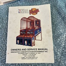 Original Nba Hoops Innovative Concepts In Entertainment arcade Video game manual picture