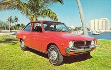 1971 FL Fort Lauderdale Mazda R100 vintage auto Rotary Engine Postcard A90 picture