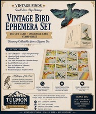 Vintage American Life & Accident Insurance Bird Ephemera Set Die Cut Bird  picture