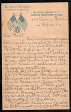 WW I AEF NAMED SOLDIER DOCUMENT CORRESPONDENCE AWARDS ETC 320TH INFANTRY GROUP picture