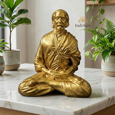 Sri Yukteswar Giri Brass Idol – Autobiography of a Yogi Guru Statue, Kriya Yoga picture