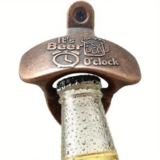 Can Opener Antique Bronze Wall Mounted Beer Bottle, Soda Opener Bar Accessories picture