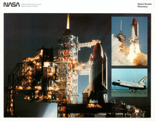 1984 NASA Space Shuttle Discovery 1st Rollout Launch Pad 39A Original Lithograph picture