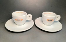 1919 Bristot Club House Espresso Eccellente Cappuccino Cups & Saucers Set of 2 picture