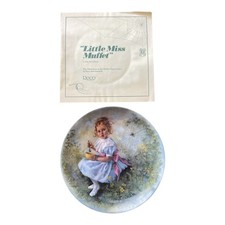 Reco International Little Miss Muffet Collector Plate John McClelland Mother picture