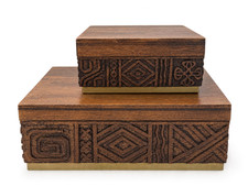 Global Views Oti Wood Box Large & Small  picture