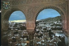 Granada Andalucia Alhambra Arcadas y vista general del Albaicin picture