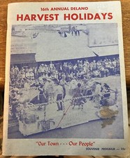 16th Annual Delano Harvest Holidays Souvenir Program Cesar CHavez 51 pages 1961 picture