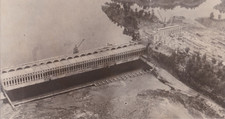 1925 Press Photo Aerial View of the Wilson Dam on the Tennessee River picture